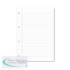 Hamelin Loose Leaf Paper 8mm Lined 1000 Page Punched 4 Hole A4 (Pack of 5) 100102905