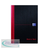 Black n\' Red Casebound Hardback Notebook 192 Pages A5 (Pack of 5) 100080459
