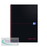 Black n\' Red Wirebound Notebook 100 Pages A4 (Pack of 10) 100080174