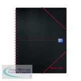 Black n\' Red Wirebound Polypropylene Meeting Book 160 Pages A4+ (Pack of 5) 100104323