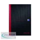 Black n\' Red Casebound Hardback Single Cash Book 192 Pages A4 (Pack of 5) 100080537