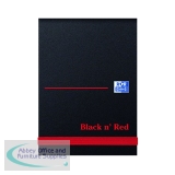 Black n\' Red Casebound Plain Elasticated Notebook 192 Pages A7 (Pack of 10) 100080540