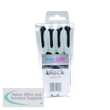 Ergo-Brite Drywipe Marker Rubber Grip Black (4 Pack) JN10106