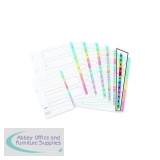 Concord Index A4 January-December White With Multicolour Tabs 02401/CS24