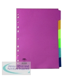 Concord 6-Part Subject Divider Bright A4 Assorted 50799