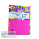 Concord 20-Part A-Z Subject Dividers A4 Bright Assorted (10 Pack) 52499