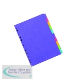 Concord Divider 10-Part A4 270gsm Bright Assorted 52699/526