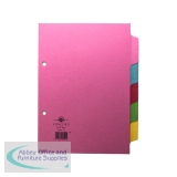Concord 5-Part Subject Divider A5 Assorted 70599/J5