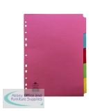 Concord 5-Part Subject Dividers A4 Assorted 71199/J11