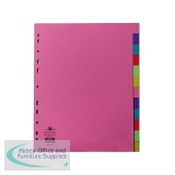 Concord Divider 12-Part A4 Extra Wide Pastel Colours 71799/J17