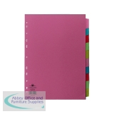 Concord 10-Part 10-Colour Dividers A4 Assorted 72299/J22