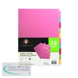 Concord Unpunched Divider 10-Part A4 Multicoloured (Pack of 10) 76099