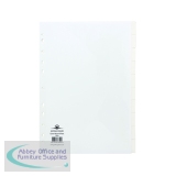 Concord 10-Part Subject Divider Extra-Wide For Punched Pocket A4 White77801/78