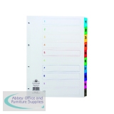 Concord Index 1-10 A4 White With Multi-Colour Tabs 00401/CS4