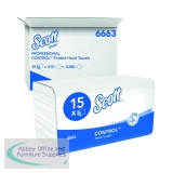 Scott 1-Ply Performance Hand Towels 212 Sheets (15 Pack) 6663