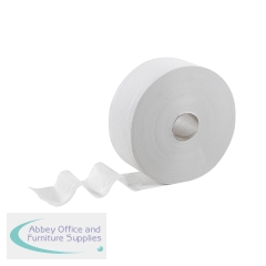 Kleenex 2-Ply Jumbo Toilet Roll White (Pack of 12) 8751