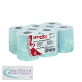 WypAll L10 Service and Retail Centrefeed Paper Rolls 1-Ply 6 Rolls/280 Wipes Blue (1680 Pack) 6220