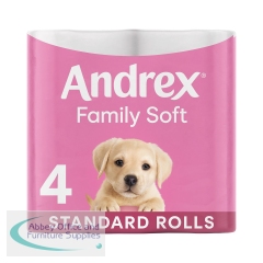 Andrex Family Soft Toilet Roll 2-Ply 170 Sheets Per Roll 6x4 (Pack of 24) 4490863