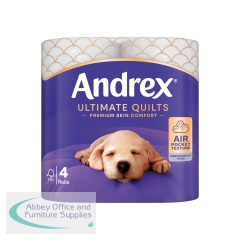 Andrex Ultimate Quilts Toilet Roll 3-Ply 115 Sheets Per Roll 6x4 (Pack of 24) 4473304