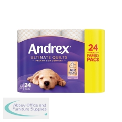 Andrex Ultimate Quilts Toilet Roll 3-Ply 115 Sheets Per Roll (Pack of 24) 4475901