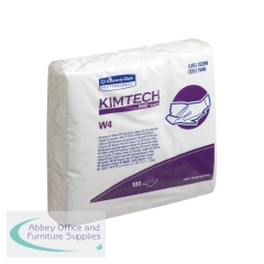 Kimtech W4 Pure Cleaning Wipes 100 Wipes White (Pack of 5) 7646