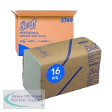 Scott Multifold Hand Towels 250 Sheet White (16 Pack) 3749
