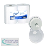 Scott Control Toilet Tissue 2Ply 314m White (6 Pack) FOC Control Toilet Tissue Dispenser KC832089