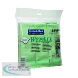 Wypall Microfibre Cloth Green (Pack of 6) 8396