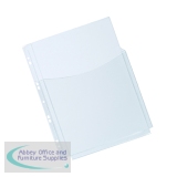 Q-Connect Expanding Punched Pocket 3/4 Length Front A4 (Pack of 5) KF00139