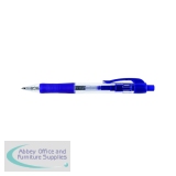 Q-Connect Retractable Ballpoint Pen Medium Blue (10 Pack) KF00268