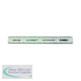 Q-Connect Shatter Resistant Ruler 30cm White (Pack of 10) KF01109Q