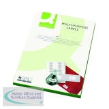 Q-Connect Multipurpose Copier Labels 70x37mm 24 Per Sheet White (2400 Pack) KF01133