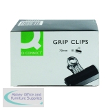 Q-Connect Grip Clip 70mm Black (10 Pack) KF01290