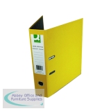 Q-Connect Lever Arch File Paperbacked Foolscap Yellow (10 Pack) KF01471