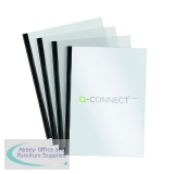 Q-Connect Black A4 5mm Slide Binder and Cover Set (Pack of 20) KF01926