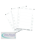 Q-Connect Name Badge Inserts 40x75mm 12 Per Sheet (25 Pack) KF02288