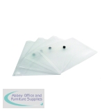 Q-Connect Polypropylene Document Folder A5 Clear (Pack of 12) KF02470