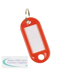 Q-Connect Key Fobs with 2 Punched Holes Red (Pack of 100) KF02691