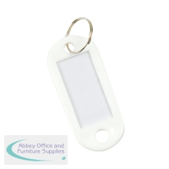 Q-Connect Key Fobs with 2 Punched Holes White (Pack of 100) KF02695