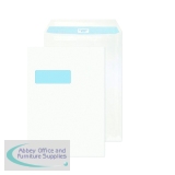 Q-Connect C4 Envelopes Window Peel and Seal 100gsm White (250 Pack) KF03292