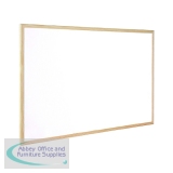 Q-Connect Wooden Frame Whiteboard 900x1200mm KF03572