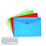 Q-Connect Polypropylene Document Folder A4 Assorted (12 Pack) KF03599