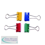 Q-Connect Foldback Clip 24mm Assorted (Pack of 10) KF03652