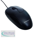 Q-Connect Black/Silver Scroll Wheel Mouse KF04368