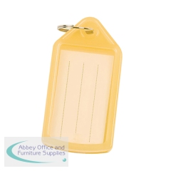 Q-Connect Sliding Key Fobs Yellow (Pack of 40) KF10479