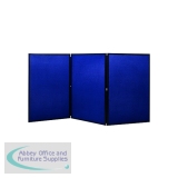 Q-Connect Display Board 3 Panel Blue/Grey DSP330513