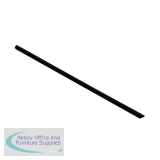 Q-Connect A4 6mm 60 Sheets Black Spine Bar (Pack of 100) KF11415
