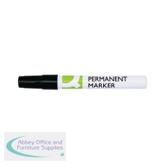 Q-Connect Permanent Marker Bullet Tip 4mm Black (Pack of 10) KF11708