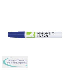 Q-Connect Permanent Marker Bullet Tip 4mm Blue (Pack of 10) KF11709