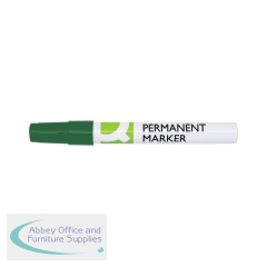 Q-Connect Permanent Marker Bullet Tip 4mm Green (Pack of 10) KF11711
